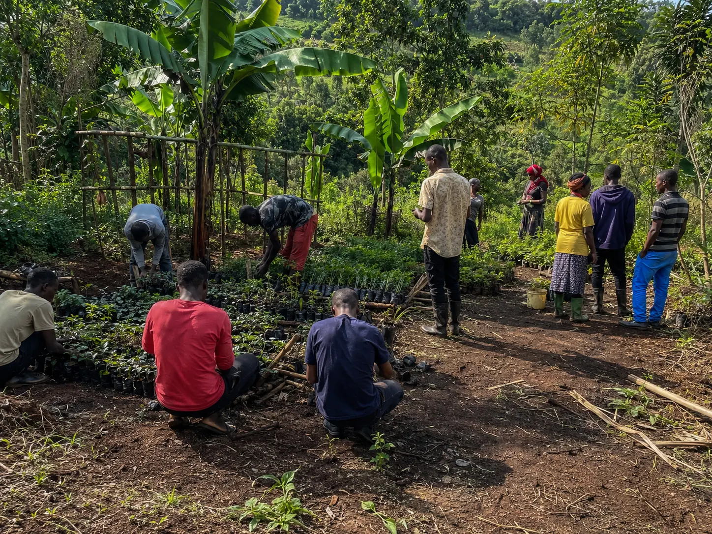 Green Harvest Initiative community agriculture work in Rwanda
